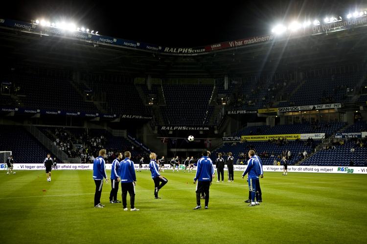 Brøndby stadion er i spil som arena for pokalfinalen. Arkivfoto. 