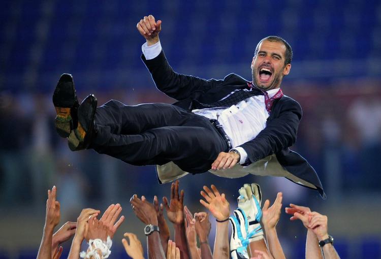 Barcelonas træner Pep Guardiola er fortsat på udkig efter forstærkninger til holdet. Arkivfoto. 