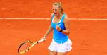 Caroline Wozniacki har glad for at få overstået sin kamp i anden runde i løbet af to sæt. 