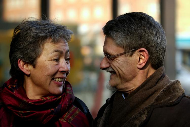 Mogens Lykketoft og Mette Holm blev gift i en lille sydgrønlandsk bygd for fire år siden. (Arkivfoto) 