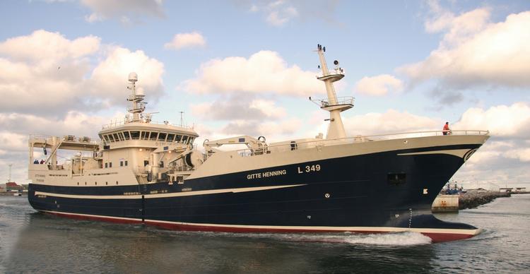 'Gitte Henning' er Danmarks største tobisfisker. Skibet blev bygget i 2008. 