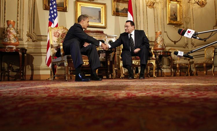 Den amerikanske præsident Barack Obama har allerede holdt de indledende møder med Egyptens præsident Hosni Mubarak. 