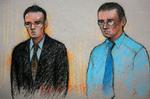 Dano Sonnex, 23 år, og Nigel Farmer, 33 år, benægtede begge at have dræbt de to franske studerende. 