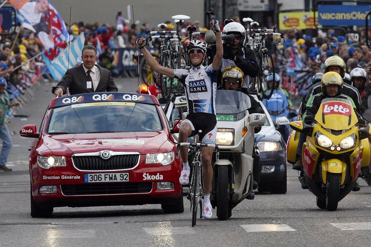 Andy Schleck viser igen god form under løbet i hjemlandet, Luxembourg Rundt. Arkivfoto 