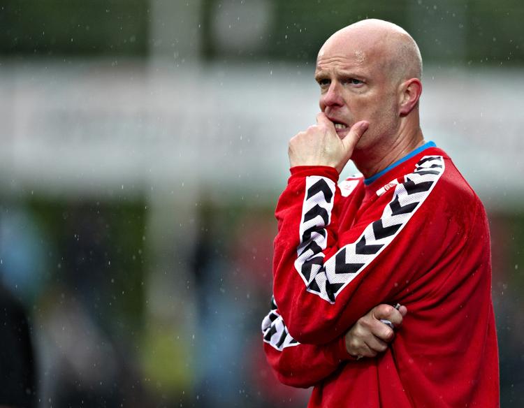 Carsten Broe fik sat fight og overlevelseskraft i det undertippede Sønderjyske-mandskab. Arkivfoto. 