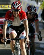 Fränk Schleck under Paris-Nice i marts. Arkivfoto. 