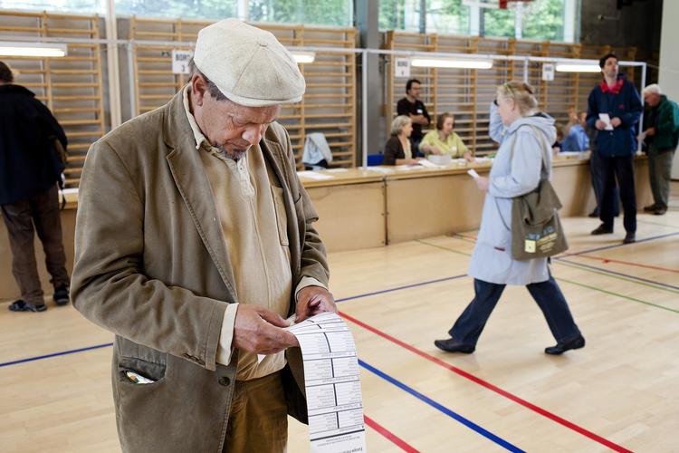 Afstemning på Kildevældskolen på Østerbro. 