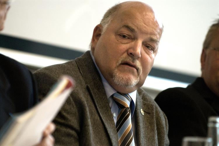 DHF-formand Per Rasmussen sætter hårdt mod hårdt i konflikten med de danske herrelandsholdsspillere. Arkivfoto. 