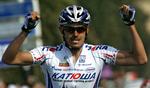 Antonio Colom jubler efter den flotte etapesejr i Paris-Nice. Tre uger senere blev han testet positiv. ARkivfoto. 