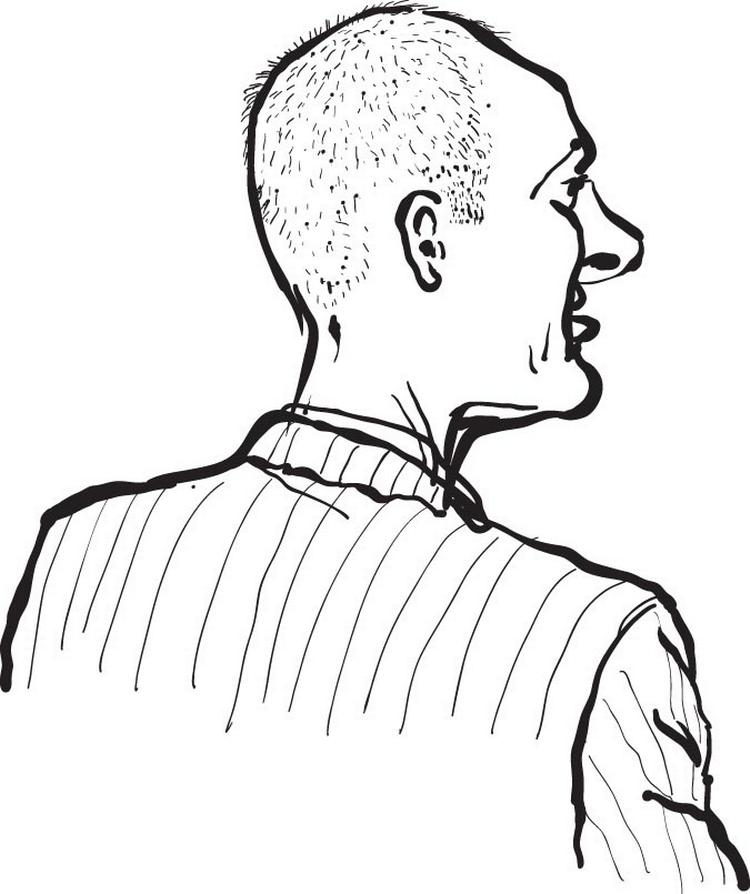 Onsdag 10.6.2009 DAG 1: Politikens tegner Philip Ytournel følger dagen igennem retssagen mod Stein Bagger ved Lyngby Ret. 