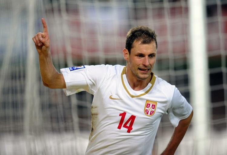 Milan Jovanovic har scoret tre gange for Serbien i VM-kvalifikationen. Arkivfoto. 