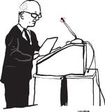 Torsdag  11. juni 2009 - DAG 2: Politikens tegner Philip Ytournel følger  retssagen mod Stein Bagger ved Lyngby Ret. 