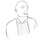 Fredag 12. juni 2009 - DOMMENS DAG. Politikens tegner Philip Ytournel følger  retssagen mod Stein Bagger ved Lyngby Ret. 