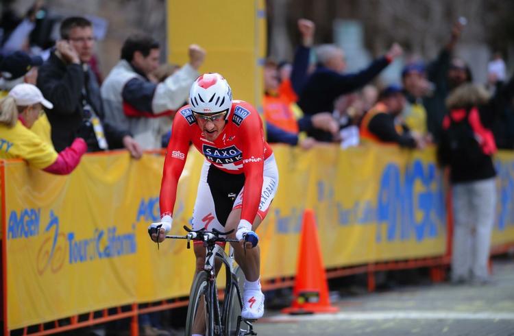 Fabian Cancellara viste igen sine ekstraordinære kvaliteter i kampen mod uret. Arkivfoto. 