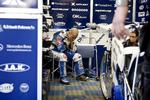 Nicki Pedersen ærgrer sig over, at chancerne for, at han kan forsvare speedwayguldet, eblev små under grandpriet i Parken. 