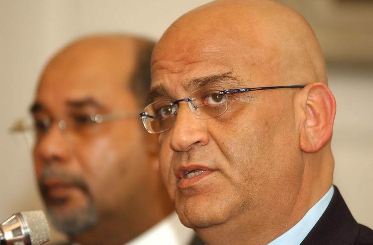 Arkivfoto af en af de palæstinensiske forhandlere, Saeb Erekat. 