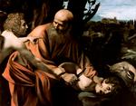 Michelangelo Caravaggios maleri fra 1596 forestiller patriarken Abraham, der i Bibelens Første Testamente bliver beordret af Gud til at ofre sin søn Isak. Det er samtidig det billede, som Troels Nørager, prodekan på Det Teologiske Fakultet i Århus, har valgt til forsiden af sin bog ’Taking Leave of Abraham’, hvor han gør op med ofringen. 