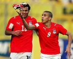 Egyptens Mohamed Zidan spiller i dagens kamp mod Brasilien. Han har tidligere spillet for både AB og FC Midtjylland i den danske superliga, men er nu i bundesligaklubben Borussia Dortmund. 