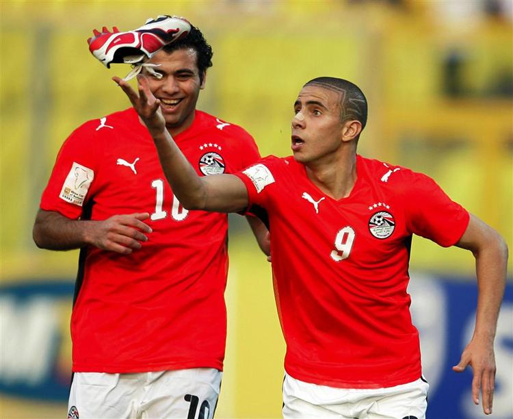 Egyptens Mohamed Zidan spiller i dagens kamp mod Brasilien. Han har tidligere spillet for både AB og FC Midtjylland i den danske superliga, men er nu i bundesligaklubben Borussia Dortmund. 