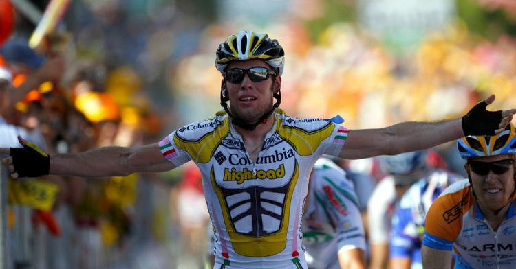 Mark Cavendish fortsætter med at sejre for Team Colombia, denne gang under Schweiz Rundt. Arkivfoto. 