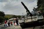 I august sidste år invaderede Rusland Georgien, som reaktion på georgiernes optrappede væbnede konflikt med separatister i Abkhasien og Sydossetien.  Arkivfoto 