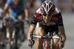 Kurt-Asle Arvesen i en sprint under en etape af Post Danmark Rundt. Arkivfoto. 