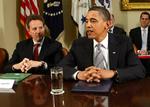 Barack Obama, der her er fotograferet sammen med finansminister Timothy Geithner i Det Hvide Hus, lægger op til en gennemgribende reform af finanssektoren. 