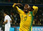 Bernard Parker fik jubelen til at bryde løs hos de mange tusinde fans, og Sydafrika var på vej mod første sejr ved Confederations Cup. 