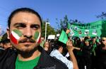 Der bliver ikke kun demonstreret i Teheran. Over hele verden protesterer iranere over valgresultatet - som her i Californien i går. 