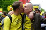 Homoseksuelle har vanskelige vilkår i de baltiske lande. Med stort besvær lykkedes det at gennemføre homoparaden Baltic Pride i maj. Marchen blev dog skæmmet af hadske moddemonstranter. Arkivfoto. 