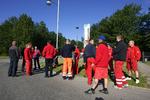 Strejkende skraldemænd tog forleden opstilling foran Vestforbrændingen. Nu optrappes konflikten. Arkiv. 