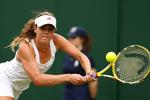Den 16-årige Michelle Larcher De Brito vandt i første runde af Wimbledon over  Klara Zakopalova. 