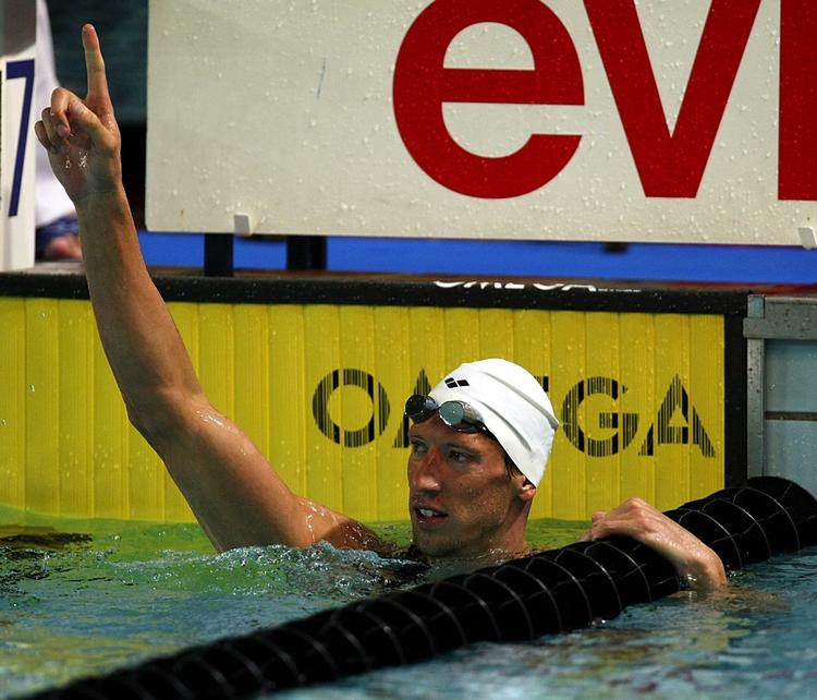 Alain Bernard nåede at have verdensrekorden på 100 meter fri i to måneder. Arkivfoto. 