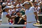 Caroline Wozniacki var imponeret over sin tyve år ældre modstander, japaneren Kimiko Date Krumm. 