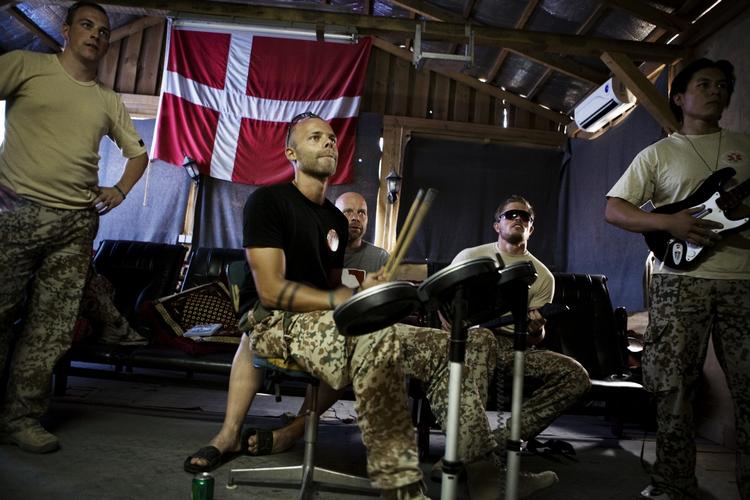 Danske soldater i den store militærbase i Kabul. 
