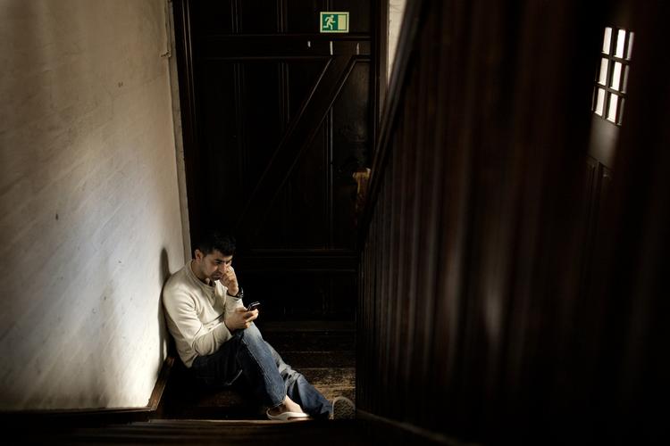 Flere af de afviste irakiske asylansøgere har forskanset sig i Brorsons Kirke på  Nørrebro. (Arkivfoto) 