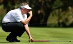 Colin Montgomerie ramte plet på 8. hul. Arkivfoto. 