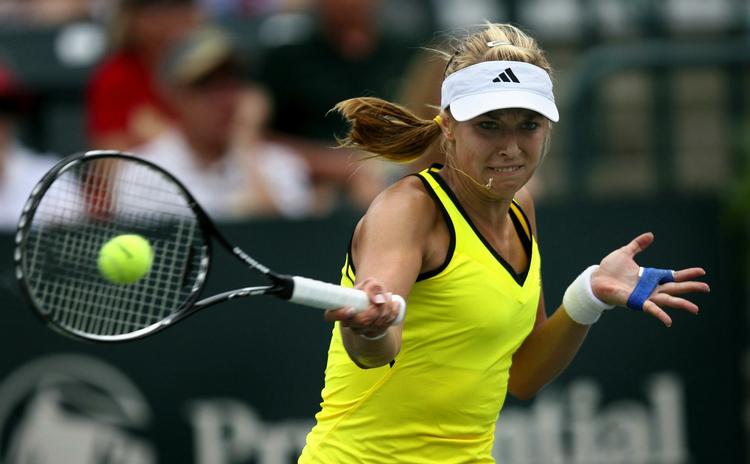Tyske Sabine Lisicki vandt over  Caroline Wozniacki i april i år i Charleston med cifrene 6-2 og 6-4. Arkivfoto. 