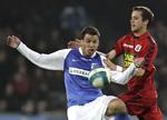 Kári Árnason i kamp for AGF mod Lyngby. Arkivfoto. 