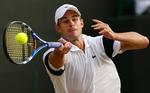 Andy Roddick fra USA er en af de grand slam-vindere, der i dag spiller Wimbledon-kvartfinale. Arkivfoto. 