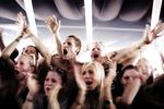 Det danske publikum er strømmet til Roskilde Festival i år. Her til koncert med rapperen Jooks onsdag på Pavillion-scenen. 