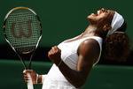 Serena Williams spillede langt fra op til sit bedste, men det lykkedes hende alligevel igen at bane sig vej til finalen. 