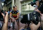 Tom Boonen trænede med holdkammeraterne fra Quick Step i Monaco i dag, men hans Tour-deltagelse er stadig usikker. 