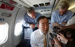 Ban Ki-moon er i dag landet i Myanmar. 