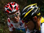 To af de helt store: Contador og Armstrong. 