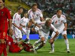 Danmark kickstartede sin VM-kvalifikation med den sensationelle sejr over Portugal sidste år. 5. september er der revancheopgør i Parken. Arkivfoto. 