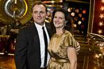 Anne-Mette Rasmussen ses her med Thomas Evers Poulsen, som hun dansede med i tv-programmet Vild med dans (arkivfoto). 