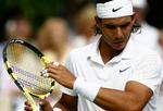 Rafael Nadal spillede i dag opvisningskamp mod schweizeren Stanislas Wawrinka i London. Spanieren tabte og opgav derefter også Wimbledon. 