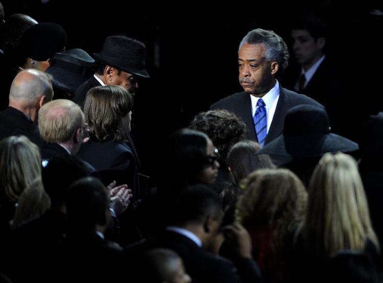 Den karismatiske præst Al Sharpton holdt også en tale til højtideligheden. 