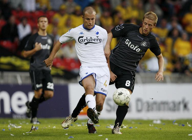 FCK's Hjalte Nørregaard (tv.) er et eksempel på en såkaldt hjemmeudviklet spiller'. Arkivfoto. 